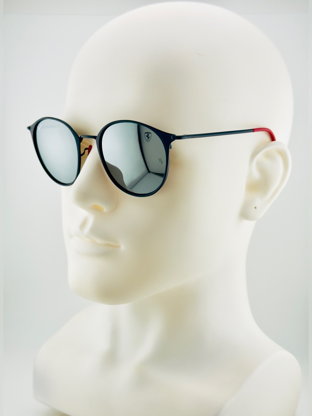 Ray-Ban Scuderia Ferrari Sunglasses RB3602M Matte Black Frame Silver Flash Lens